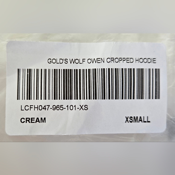 Darc Sport "Gold's Wolf" Owen (Cropped) Hoodie - Picture 6 of 16